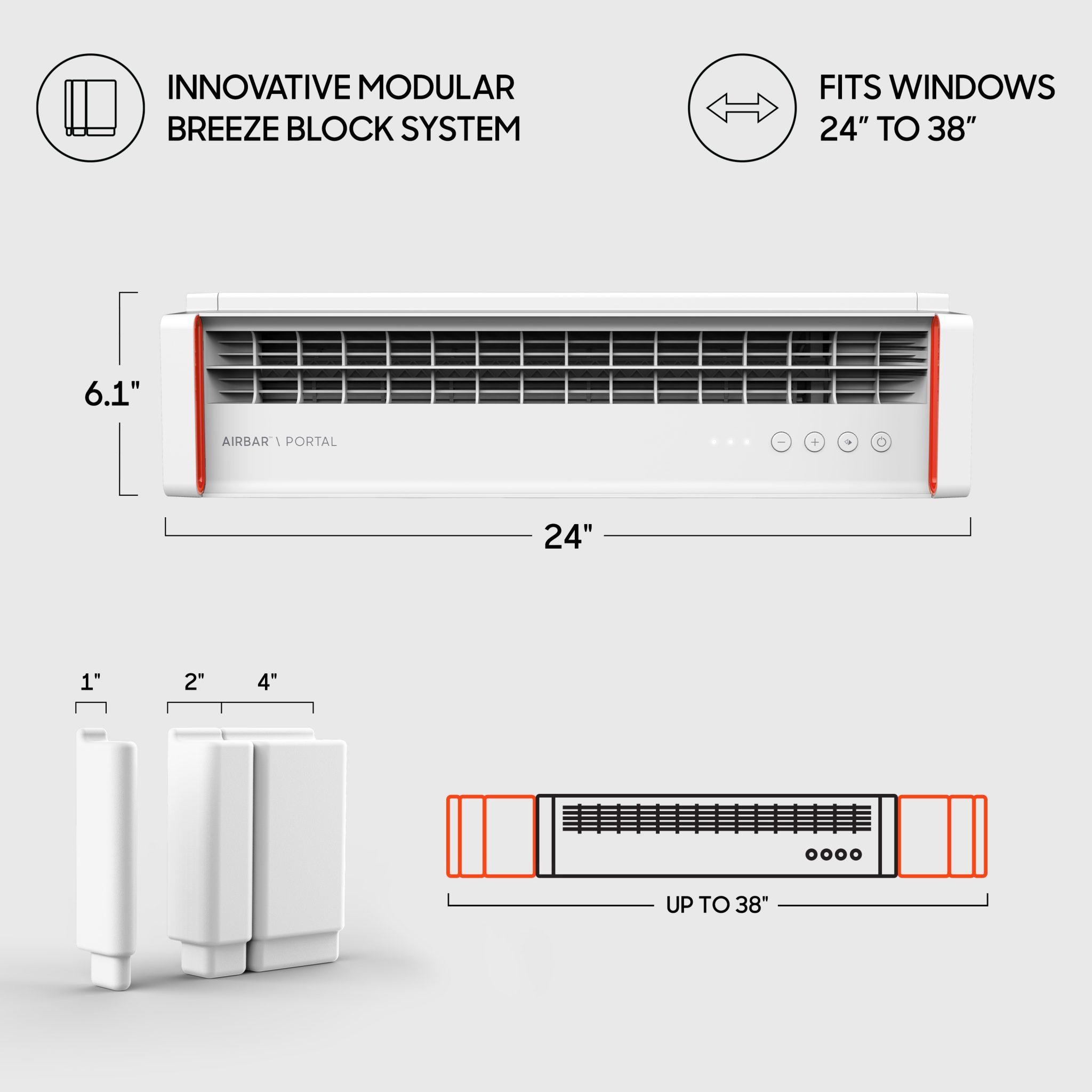PORTAL Airbar™ Window Fan Sharper Image Home Comfort