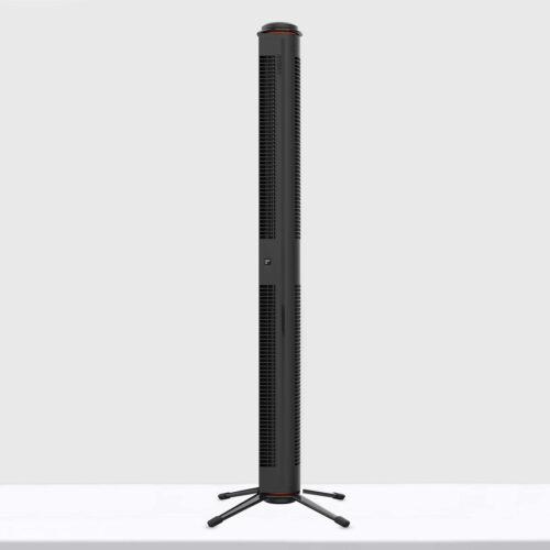 AXIS 42 Airbar Tower Fan on white pedestal